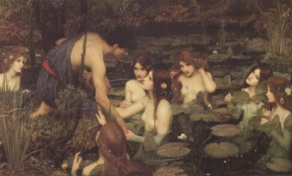 John William Waterhouse Hylas and the Nymphs (mk41) Sweden oil painting art